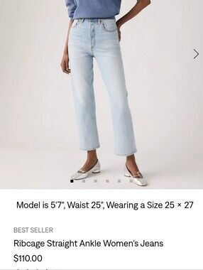 Levi's Ribcage Straight Ankle Jeans